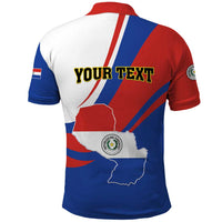 Personalized Paraguay Independence Day 2025 Polo Shirt Passiflora Paz y justicia