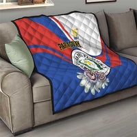 Paraguay Independence Day 2025 Quilt Passiflora Paz y justicia