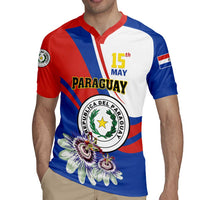 Personalized Paraguay Independence Day 2025 Rugby Jersey Passiflora Paz y justicia