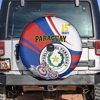 Paraguay Independence Day 2025 Spare Tire Cover Passiflora Paz y justicia