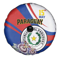 Paraguay Independence Day 2025 Spare Tire Cover Passiflora Paz y justicia
