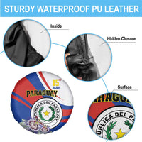 Paraguay Independence Day 2025 Spare Tire Cover Passiflora Paz y justicia