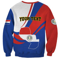 Personalized Paraguay Independence Day 2025 Sweatshirt Passiflora Paz y justicia