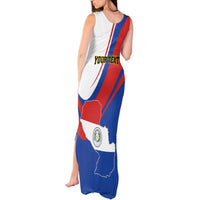 Personalized Paraguay Independence Day 2025 Tank Maxi Dress Passiflora Paz y justicia