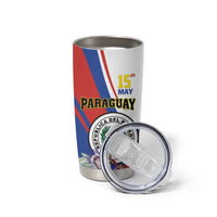 Personalized Paraguay Independence Day 2025 Tumbler Cup Passiflora Paz y justicia
