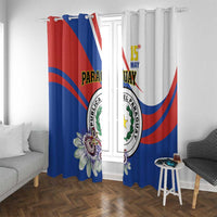 Paraguay Independence Day 2025 Window Curtain Passiflora Paz y justicia