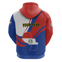 Personalized Paraguay Independence Day 2025 Zip Hoodie Passiflora Paz y justicia