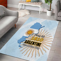 Argentine Revolution Day 1810 Area Rug Sol de Mayo