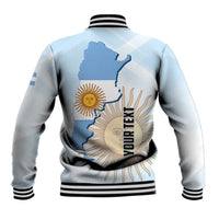 Personalized Argentine Revolution Day 1810 Baseball Jacket Sol de Mayo