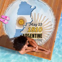 Argentine Revolution Day 1810 Beach Blanket Sol de Mayo