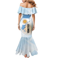 Personalized Argentine Revolution Day 1810 Family Matching Mermaid Dress and Hawaiian Shirt Sol de Mayo