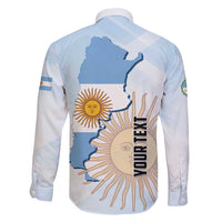 Personalized Argentine Revolution Day 1810 Family Matching Short Sleeve Bodycon Dress and Hawaiian Shirt Sol de Mayo