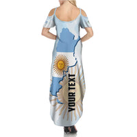 Personalized Argentine Revolution Day 1810 Family Matching Summer Maxi Dress and Hawaiian Shirt Sol de Mayo