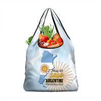 Argentine Revolution Day 1810 Grocery Bag Sol de Mayo