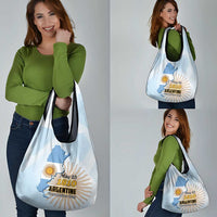 Argentine Revolution Day 1810 Grocery Bag Sol de Mayo