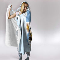 Argentine Revolution Day 1810 Hooded Blanket Sol de Mayo