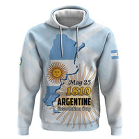 Personalized Argentine Revolution Day 1810 Hoodie Sol de Mayo