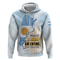 Personalized Argentine Revolution Day 1810 Hoodie Sol de Mayo