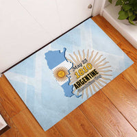 Argentine Revolution Day 1810 Rubber Doormat Sol de Mayo
