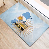 Argentine Revolution Day 1810 Rubber Doormat Sol de Mayo