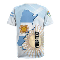 Personalized Argentine Revolution Day 1810 Rugby Jersey Sol de Mayo