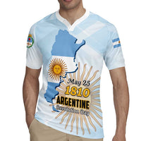 Personalized Argentine Revolution Day 1810 Rugby Jersey Sol de Mayo
