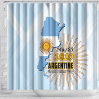 Argentine Revolution Day 1810 Shower Curtain Sol de Mayo