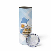 Personalized Argentine Revolution Day 1810 Skinny Tumbler Sol de Mayo