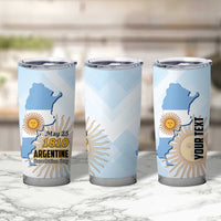 Personalized Argentine Revolution Day 1810 Tumbler Cup Sol de Mayo