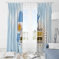 Argentine Revolution Day 1810 Window Curtain Sol de Mayo