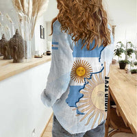 Personalized Argentine Revolution Day 1810 Women Casual Shirt Sol de Mayo