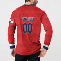 Custom Panama Football Button Sweatshirt Vamos Los Canaleros