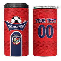 Custom Panama Football 4 in 1 Can Cooler Tumbler Vamos Los Canaleros