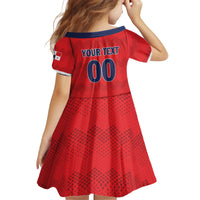 Custom Panama Football Kid Short Sleeve Dress Vamos Los Canaleros