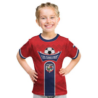 Custom Panama Football Kid T Shirt Vamos Los Canaleros