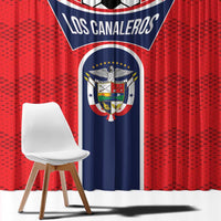Panama Football Window Curtain Vamos Los Canaleros
