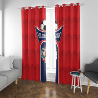 Panama Football Window Curtain Vamos Los Canaleros