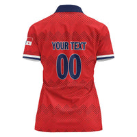 Custom Panama Football Women Polo Shirt Vamos Los Canaleros