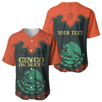Personalized Cinco de Mayo Baseball Jersey Grunge Stylized