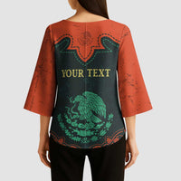 Personalized Cinco de Mayo Kimono Sleeve Blouse Grunge Stylized
