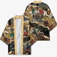 Mexican Battle of Puebla Kimono Vintage Art Style