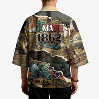 Mexican Battle of Puebla Kimono Vintage Art Style