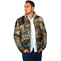 Mexican Battle of Puebla Padded Jacket Vintage Art Style