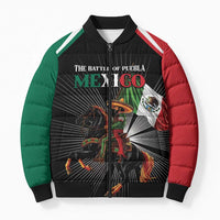 Mexico Battle of Puebla Bomber Puffer Jacket Mexican Warrior