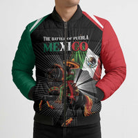 Mexico Battle of Puebla Bomber Puffer Jacket Mexican Warrior