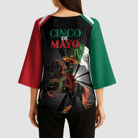 Mexico Battle of Puebla Kimono Sleeve Blouse Mexican Warrior