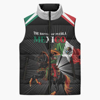 Mexico Battle of Puebla Sleeveless Puffer Jacket Mexican Warrior