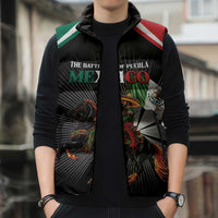 Mexico Battle of Puebla Sleeveless Puffer Jacket Mexican Warrior