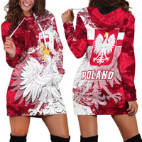 Poland Hoodie Dress Polska Coat Of Arms Flag Style - Wonder Print Shop