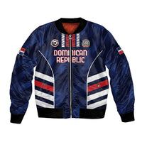 Custom Football Dominican Republic Bomber Jacket Go Los Quisqueyanos - Wonder Print Shop
